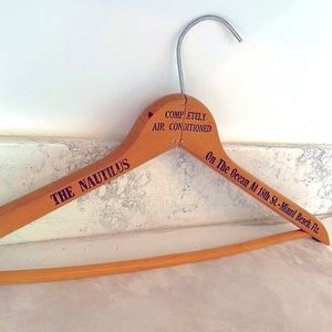 Nautilus Hotel Miami Beach South Beach Vintage Fashion Collectible Hanger EUC